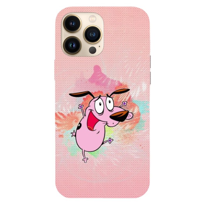 Husa compatibila cu Apple iPhone 14 Plus model Happy Courage the cowardly dog, Silicon, TPU, Viceversa