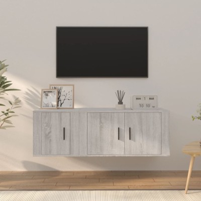 vidaXL Set dulapuri TV, 2 piese, gri sonoma, lemn prelucrat 3188412 foto