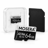 Cumpara ieftin Card Memorie MOSERA SD 64 GB U3 + Adaptor Macro, ideal pentru camere DVR, supraveghere 4G/Wi-Fi