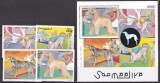 Somalia 2003 fauna caini MI 1033-1036 + bl.103 MNH, Nestampilat