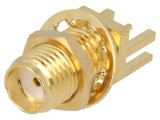 Conector SMA mamă de margine drept SMT - ADAM TECH