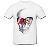 Cumpara ieftin Tricou &quot; Skeleton with glasses drawing &quot;
