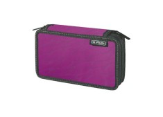 Penar echipat pentru scoala Herlitz, 2 compartimente, 23 rechizite, violet - RESIGILAT