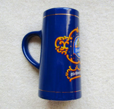 Halba Original Pils,cobalt blue.Kulmbacher Monchshof fabrica fondata in 1864. foto