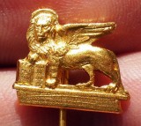 I.164 INSIGNA ITALIA VENEZIA STICKPIN LEU SAN MARCO h16mm MINIATURA