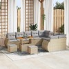 VidaXL Set de canapele pentru grădină Manual 12 pcs bej și gri deschis 3363867