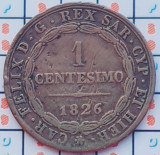 Italia Sardinia 1 Centesimo - Carlo Felice 1826 - km 125 - A031, Europa