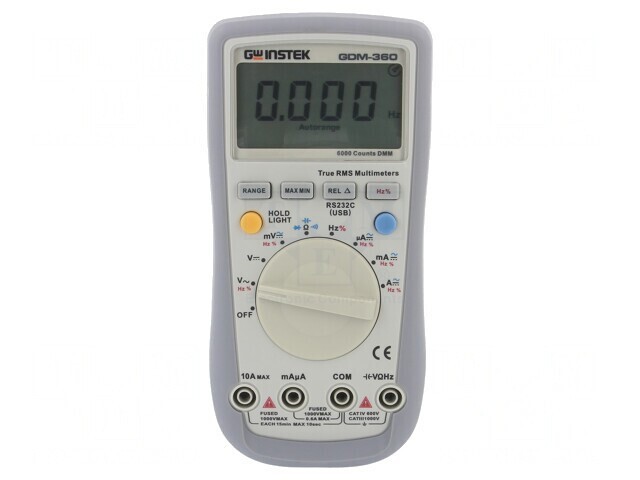 Multimetru Digital True RMS GDM-360 cu RS232 și LCD 61 segmente