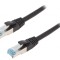 Patch cord S/FTP Cat 6a Negru 40m IP20