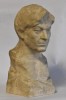 George Enescu - compozitor si violonist / bust vechi din ipsos realizat de un sculptor roman - semnat indescifrabil, Europa