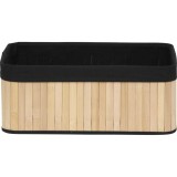 Coș Bambus Mare Bambus / In 40X28X16 Cm &ndash; Bamboo / Negru | Organizatoare Baie