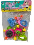 Set 5 Zornăitoare Colorate pentru Bebeluși Animăluțe