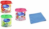 Mix 3 odorizante My Shaldan - Apple , Lime , Mixed Berry si Laveta Microfibra