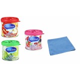 Mix 3 odorizante My Shaldan - Apple , Lime , Mixed Berry si Laveta Microfibra