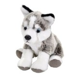 Husky Jucarie Plus Wild Republic 13cm, Realist, Caini Nordici, Cadou Copii