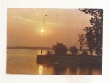 RF159 - Carte Postala - Mamaia. Apus de soare pe Siutghiol, circulata 1977