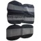 Huse scaune pentru buss 2+1 negru cu gri