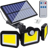 Proiector solar cu senzor de miscare 171 LED-uri, Izoxis