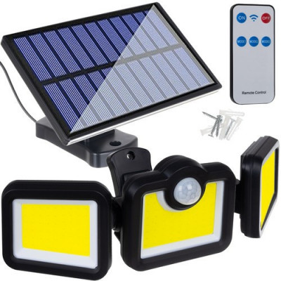 Proiector solar cu senzor de miscare 171 LED-uri foto