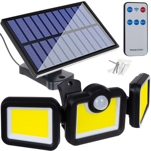 Proiector solar cu senzor de miscare 171 LED-uri