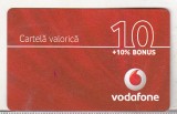 Bnk card Romania - Vodafone - reincarcare 10+10% - RO-VOD-REF-0005B