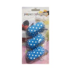 Chese Ovale Hartie Colorate cu buline, 7x3x3, 75 bucati set