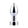 Butt Plug Metalic cu Vibratii, Reincarcabil USB, Telecomanda Wireless, Design Elegant
