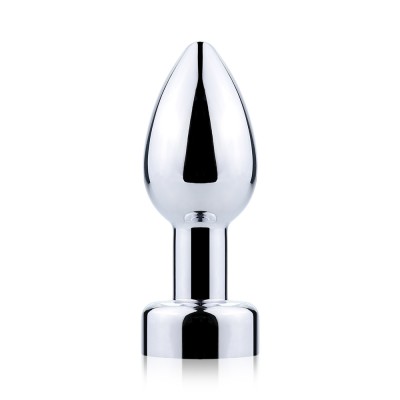 Butt Plug Metalic cu Vibratii, Reincarcabil USB, Telecomanda Wireless, Design Elegant foto