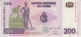 B11 - Bancnota foarte veche - Congo - 200 franci - 2000