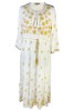 Rochie dama casual, alb crystal/crem , marimea 3XL, Bumbac