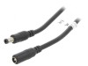 Cablu Alimentare DC 5,5x2,5 mm Negru 10m, Goobay