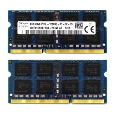 Memorie RAM Laptop, SK hynix, 8GB, 2Rx8, DDR3L, PC3L-12800S, 1600MHz, 1.35V, HMT41GS6AFR8A-PB, CL11, Non-ECC, SODIMM, 204 pini