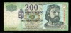 Z986 UNGARIA BANCNOTA DE 200 FORINT 2007 REGELE KAROLY ROBERT ultima emisiune VF