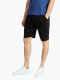 Pantaloni scurti barbati din bumbac cu imprimeu cu logo negru (Marime: 2XL)