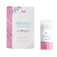 Gel pentru stimulare si excitare INTT Vibration! COTTON CANDY, 15ML