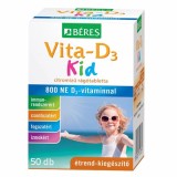Comprimate masticabile Vita D3 Kid 800 UI Beres 50 buc