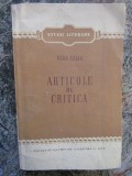 ARTICOLE DE CRITICA -VERA CALIN