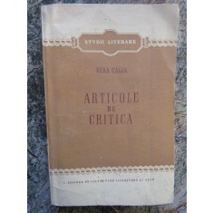 ARTICOLE DE CRITICA -VERA CALIN