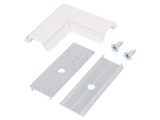 Conector 90&deg; Alb Aluminiu GROOVE10