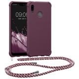 Husa Kwmobile pentru Huawei P20 Lite, Silicon, Violet, 52080.187, Textil, Carcasa