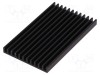Radiator extrudat cu aripioare neagră FISCHER ELEKTRONIK L75mm W45mm H6mm