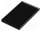Radiator extrudat cu aripioare neagră FISCHER ELEKTRONIK L75mm W45mm H6mm