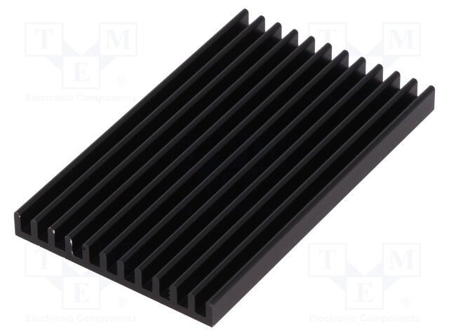 Radiator extrudat cu aripioare neagră FISCHER ELEKTRONIK L75mm W45mm H6mm