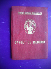 HOPCT CARNET DE MEMBRU UTC UNIUNEA TINERETULUI COMUNIST ROMANIA 1975 CONSTANTA foto