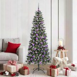 VidaXL Brad de Crăciun artificial cu 300 LED Verde 76 x 76 x 180 cm 3395826
