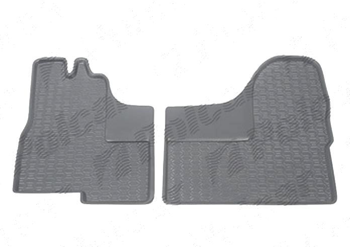 Set covorase auto din cauciuc Iveco Daily 05.2006-2009; fata, negre, polietilena (PE), 2 bucati