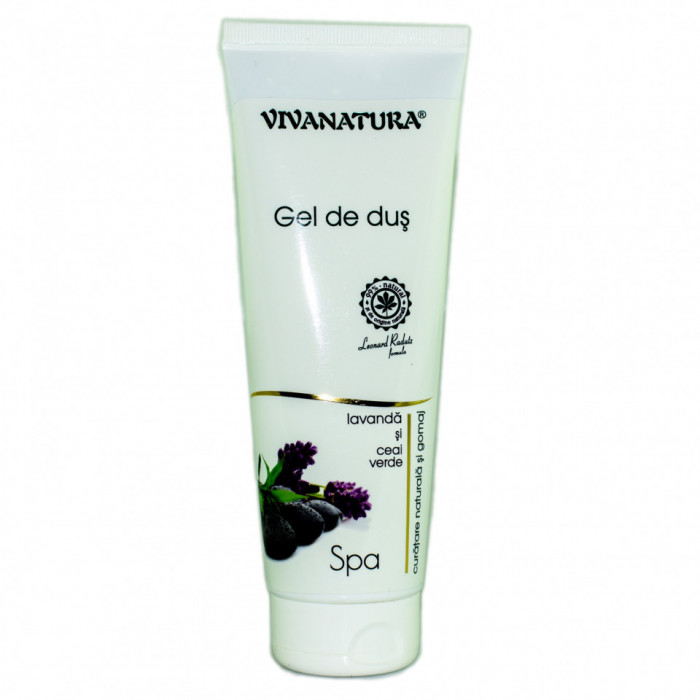 GEL DUS SPA (cu lavanda si ceai verde) 250ml VIVA NATURA