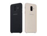 Husa originala Samsung Galaxy A6 (2018) SM-A600F A600F / folie sticla / stylus, Samsung Galaxy A5, Auriu, Negru, Cu clapeta