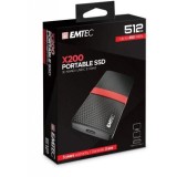 SSD Extern Emtec,GX200, 512GB, USB 3.1,