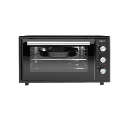 Cuptor electric Zilan ZLN5649, Putere 2000W, Capacitate 45L, Timer, Termostat, 3 trepte putere, interior emailat, Negru foto